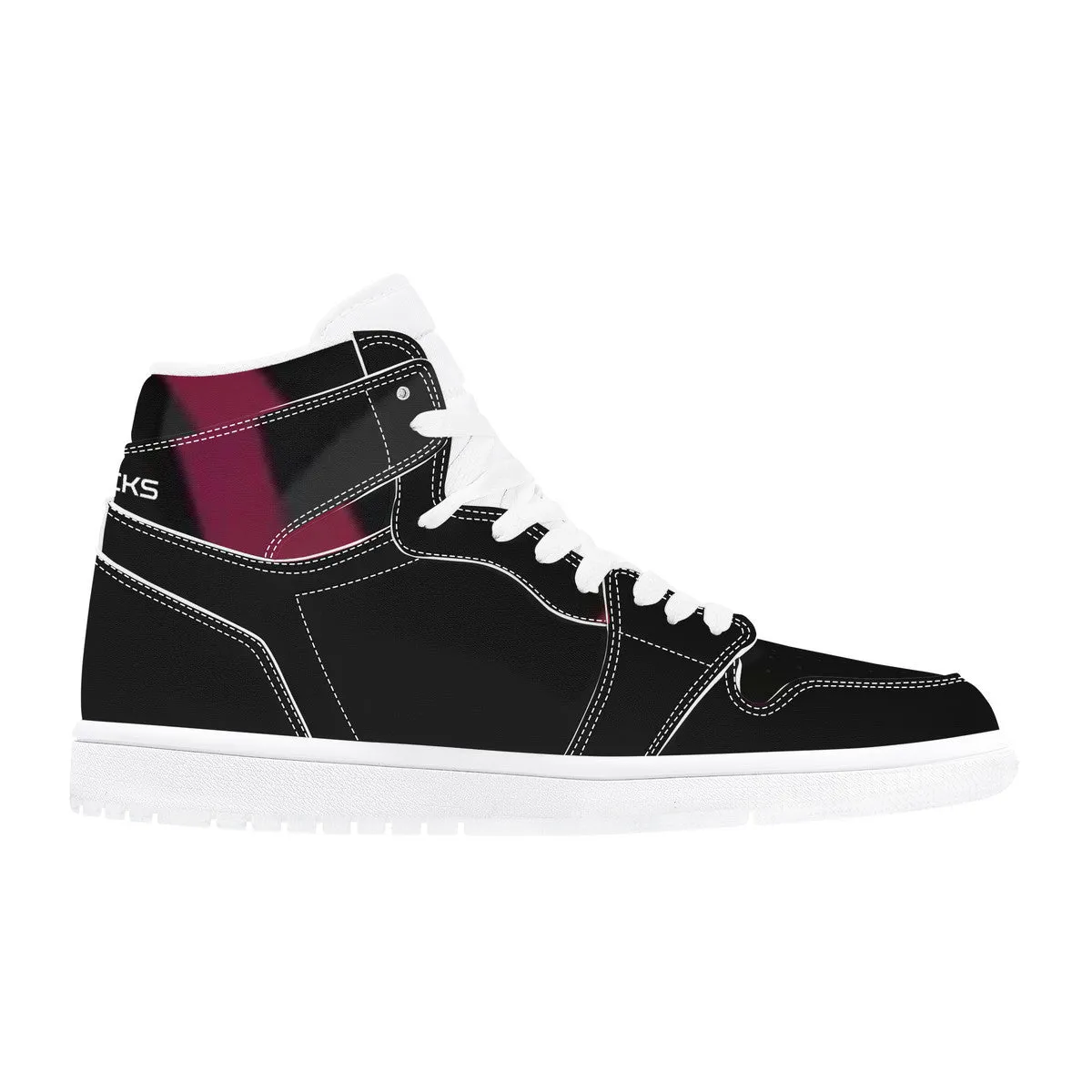 D17 High Top Synthetic Leather Sneaker