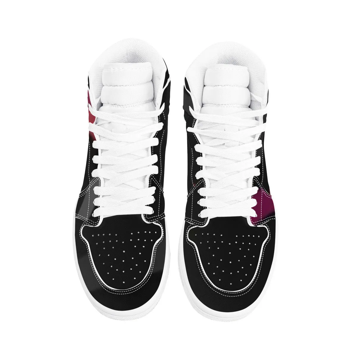 D17 High Top Synthetic Leather Sneaker