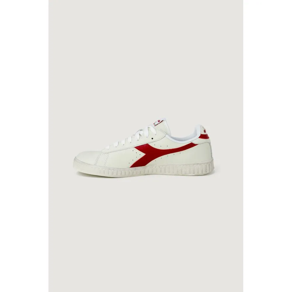 Diadora Red Leather Leather Sneaker