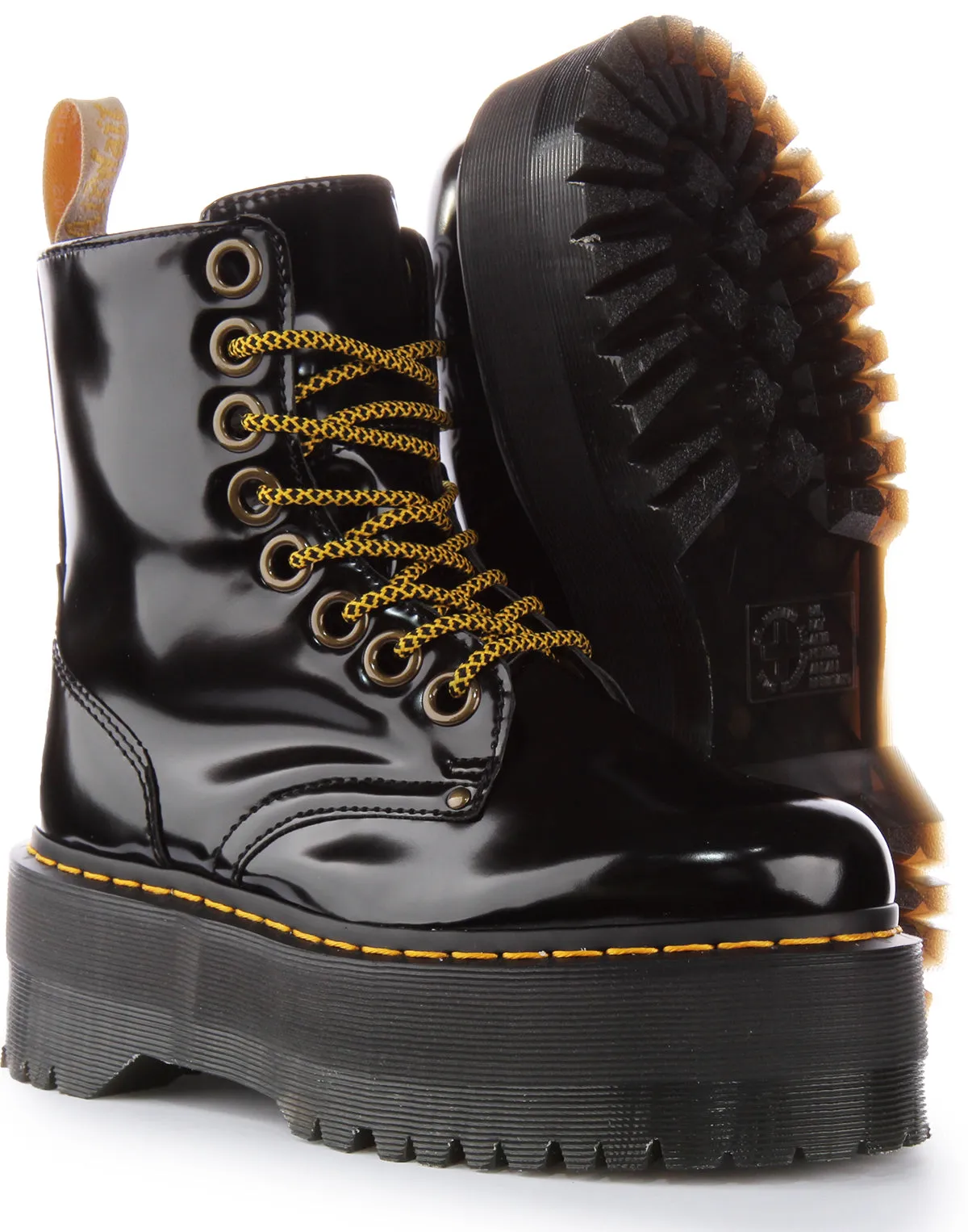 Dr Martens Vegan Jadon Max In Black For Women