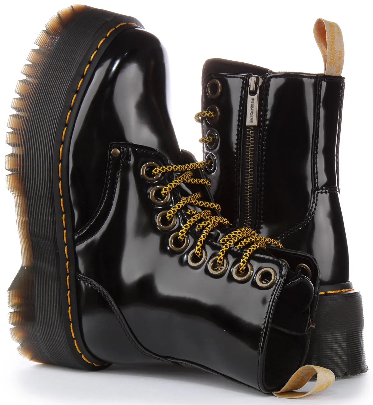 Dr Martens Vegan Jadon Max In Black For Women