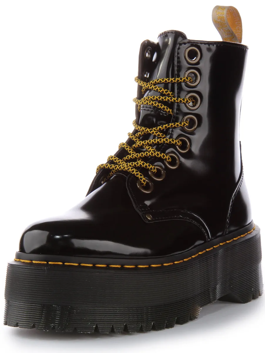 Dr Martens Vegan Jadon Max In Black For Women