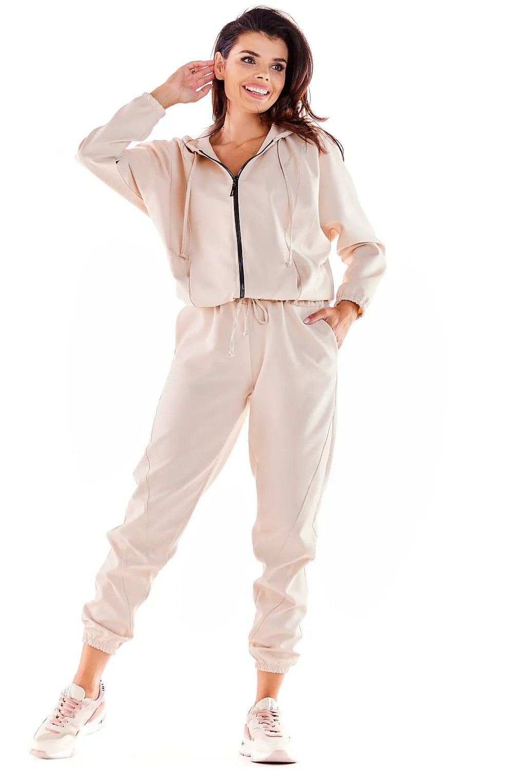 Draped Loose-Fit Luxe Trousers