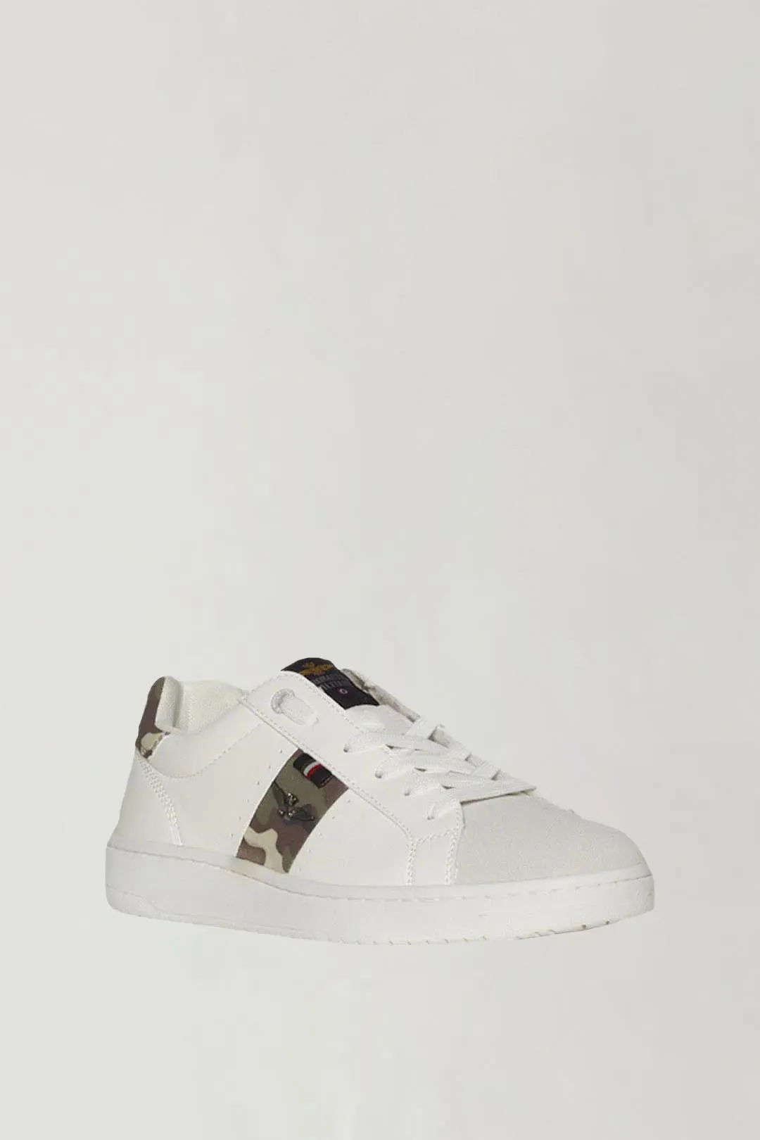 Eco-leather sneakers with eagle