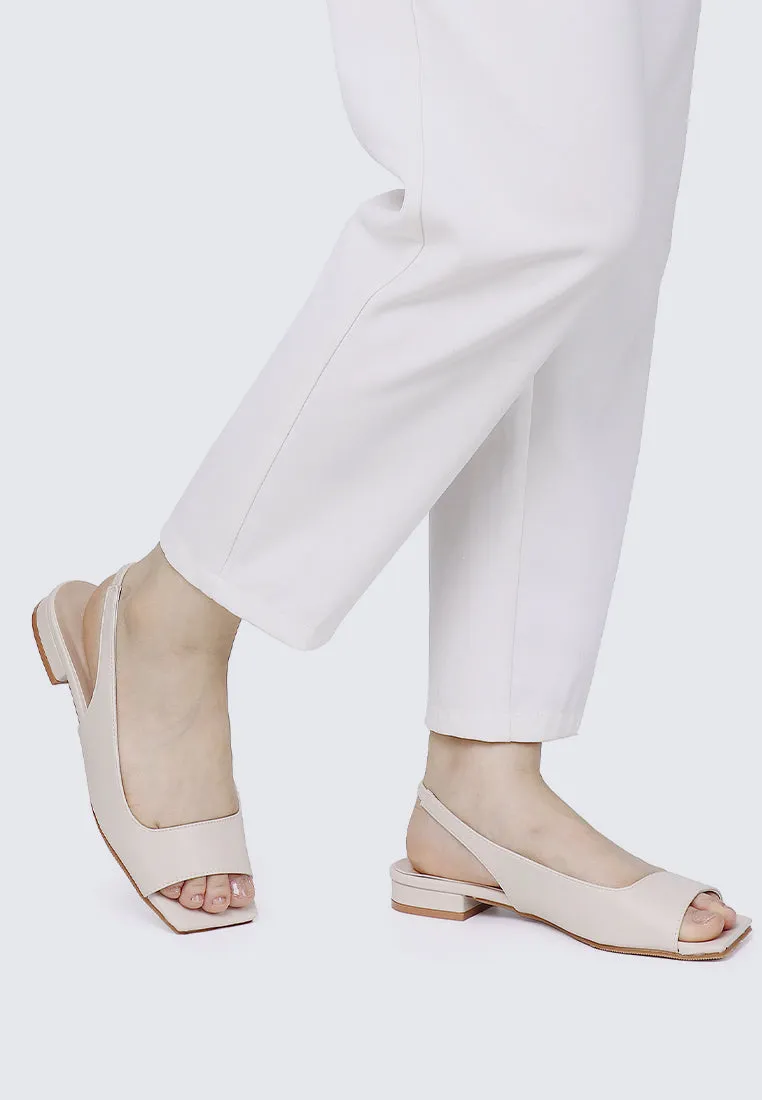 Eliz Comfy Sandals Beige