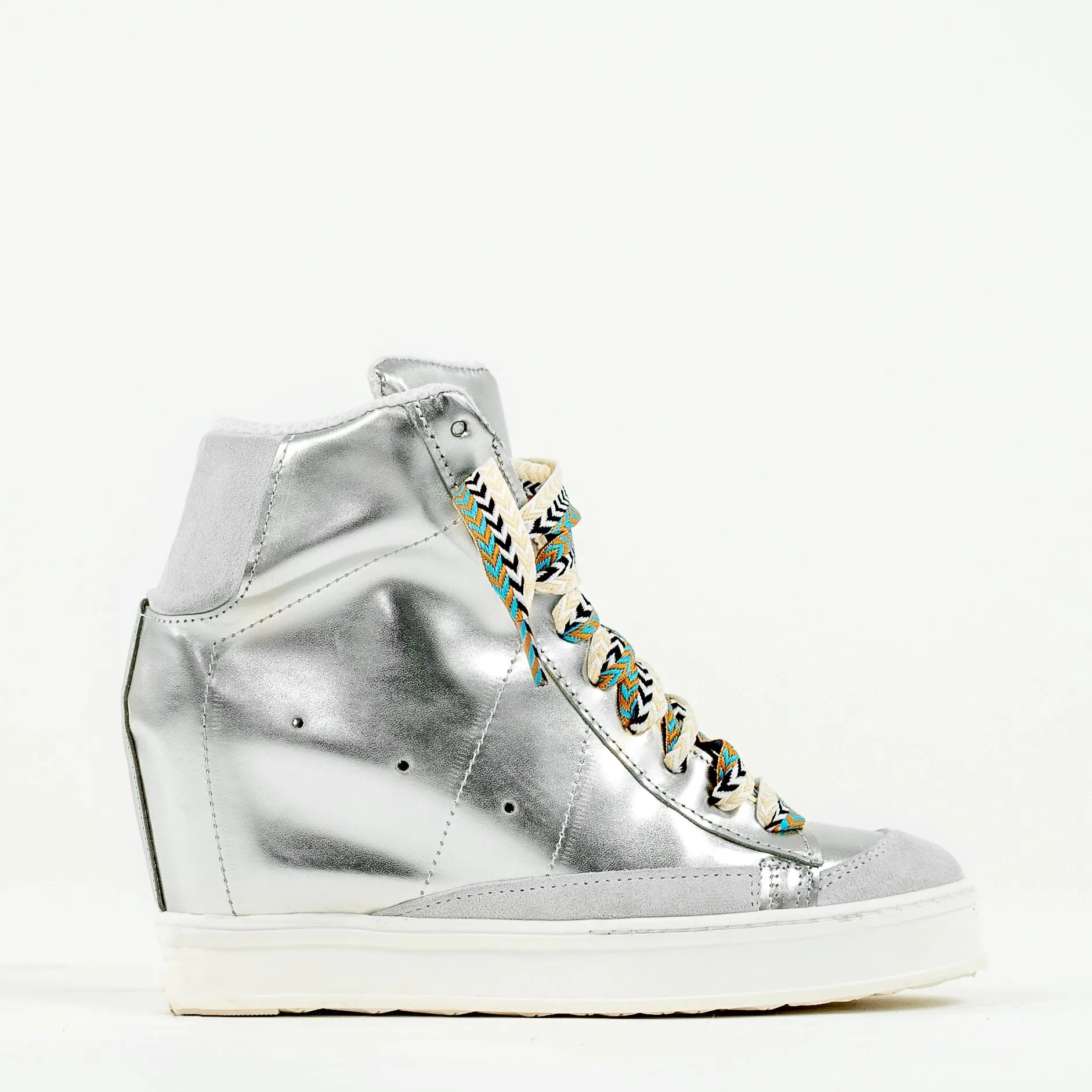 Fearless 2.0 Silver Wedge Sneaker
