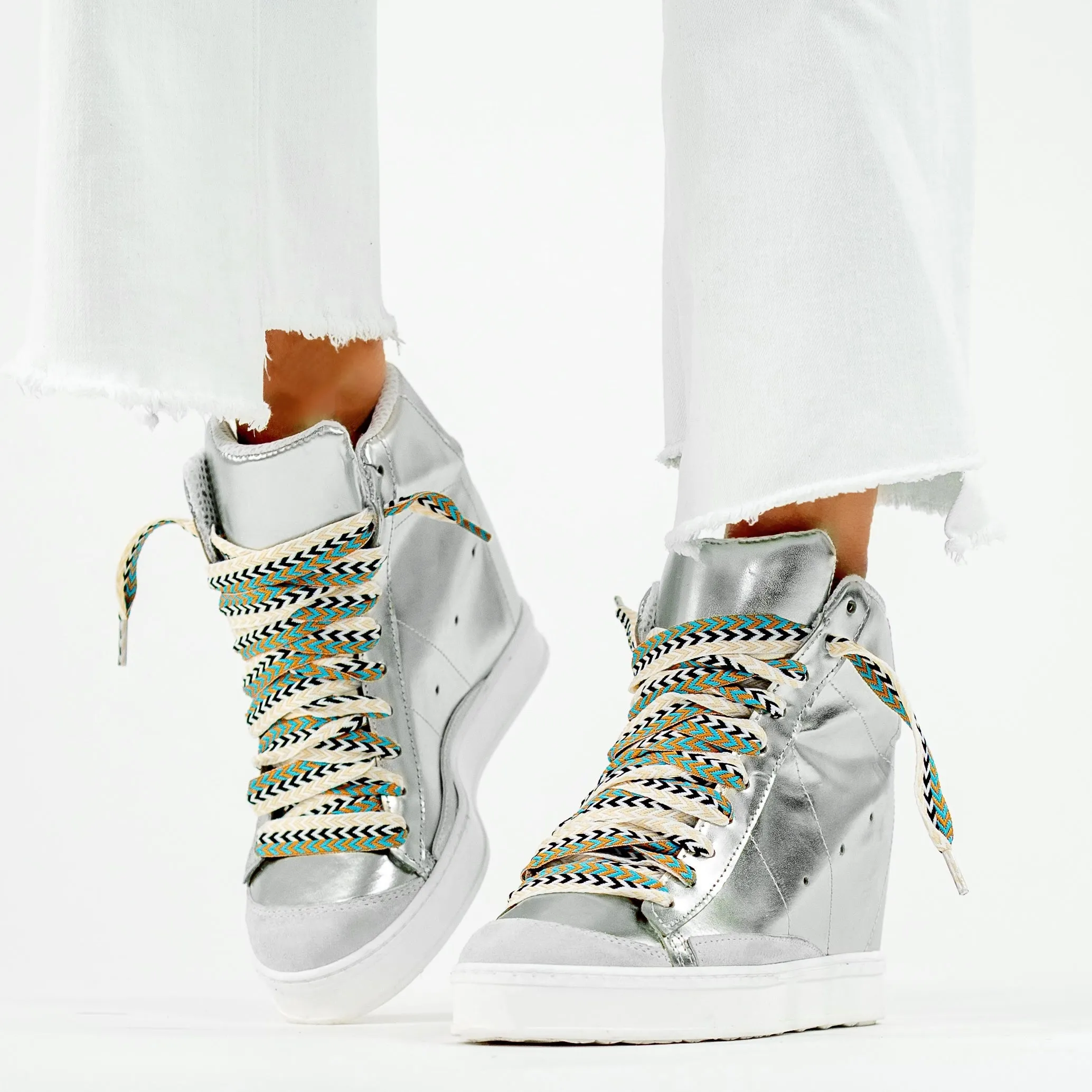 Fearless 2.0 Silver Wedge Sneaker