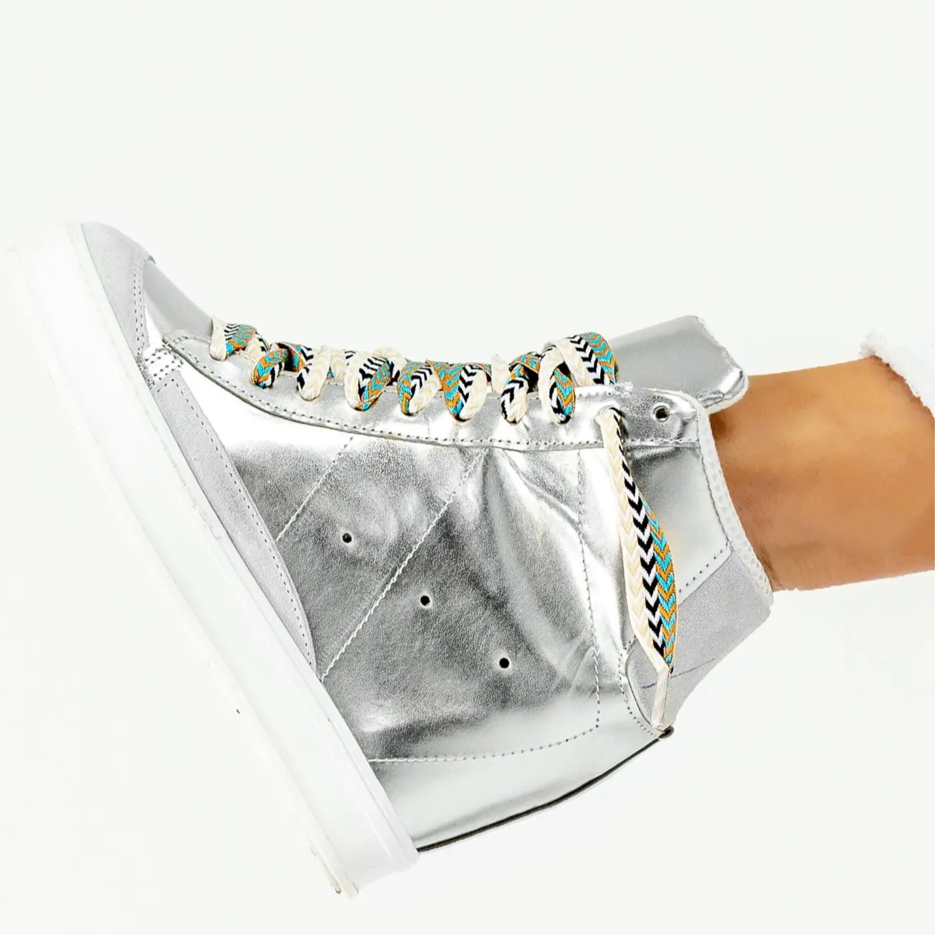 Fearless 2.0 Silver Wedge Sneaker