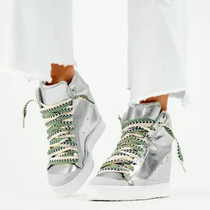 Fearless 2.0 Silver Wedge Sneaker