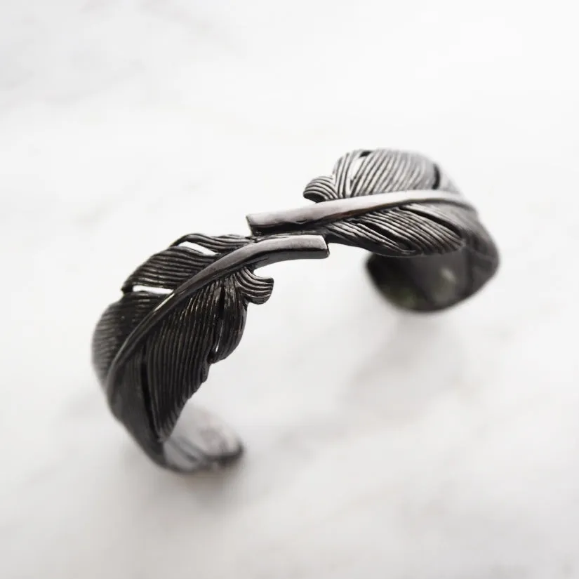 Feather Bangle Black-Black