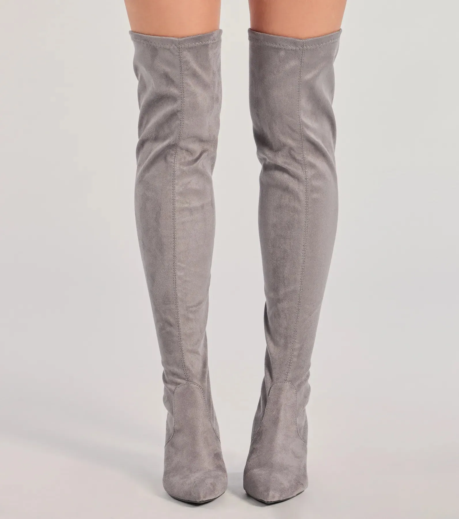 Feelin' Fab Faux Suede Over-The-Knee Boots