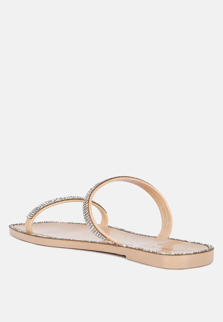 Fenta Diamante Detail Jelly Flats By Ruw
