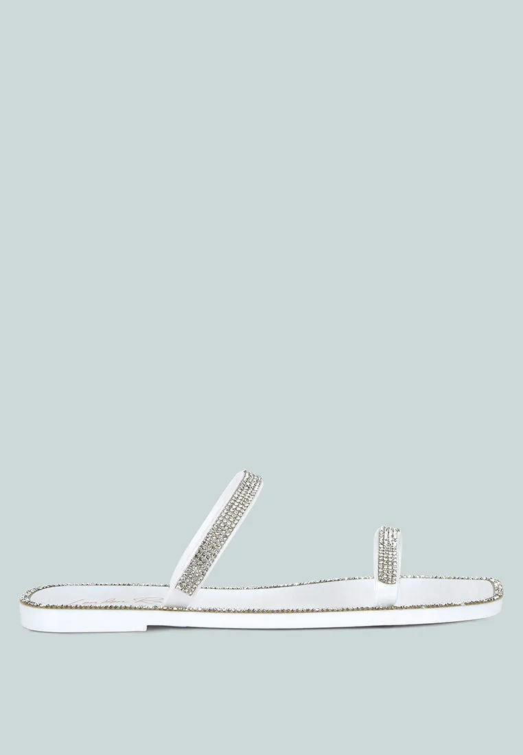 Fenta Diamante Detail Jelly Flats By Ruw