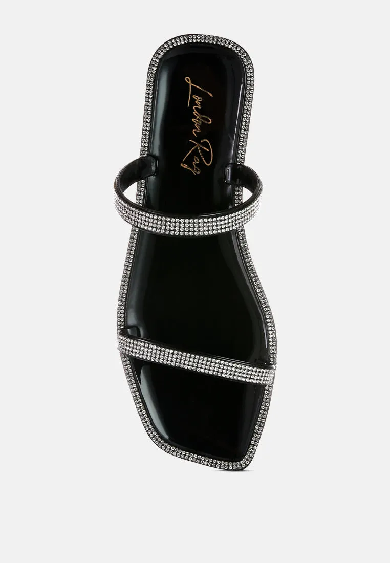 Fenta Diamante Detail Jelly Flats By Ruw