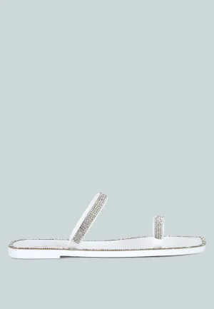 Fenta Diamante Detail Jelly Flats By Ruw