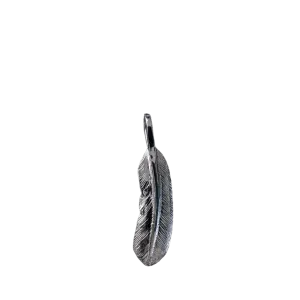 First-Arrow's Small Feather Silver Pendant