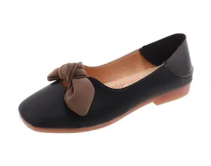 Floppy Bow Cushion Sole Ballet Flats