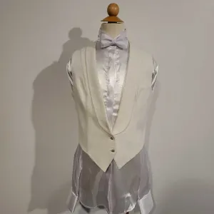 Formal Pique Vest Small Stained