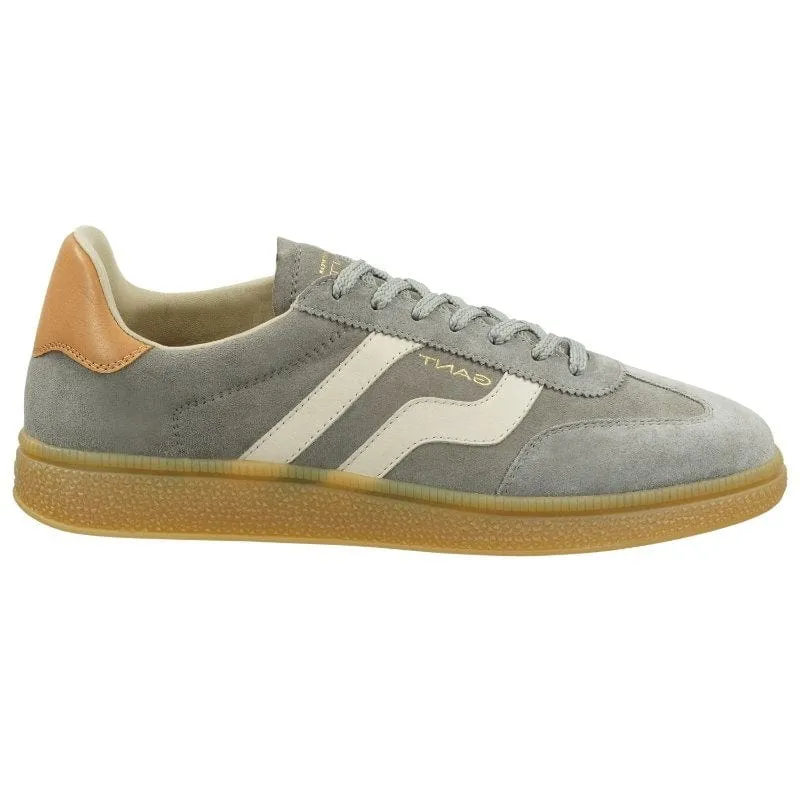 Gant Mens Leather Fashion Trainer Cuzmo Grey - 29633643