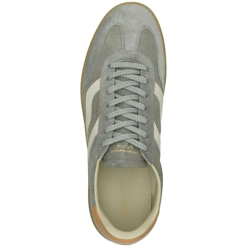 Gant Mens Leather Fashion Trainer Cuzmo Grey - 29633643