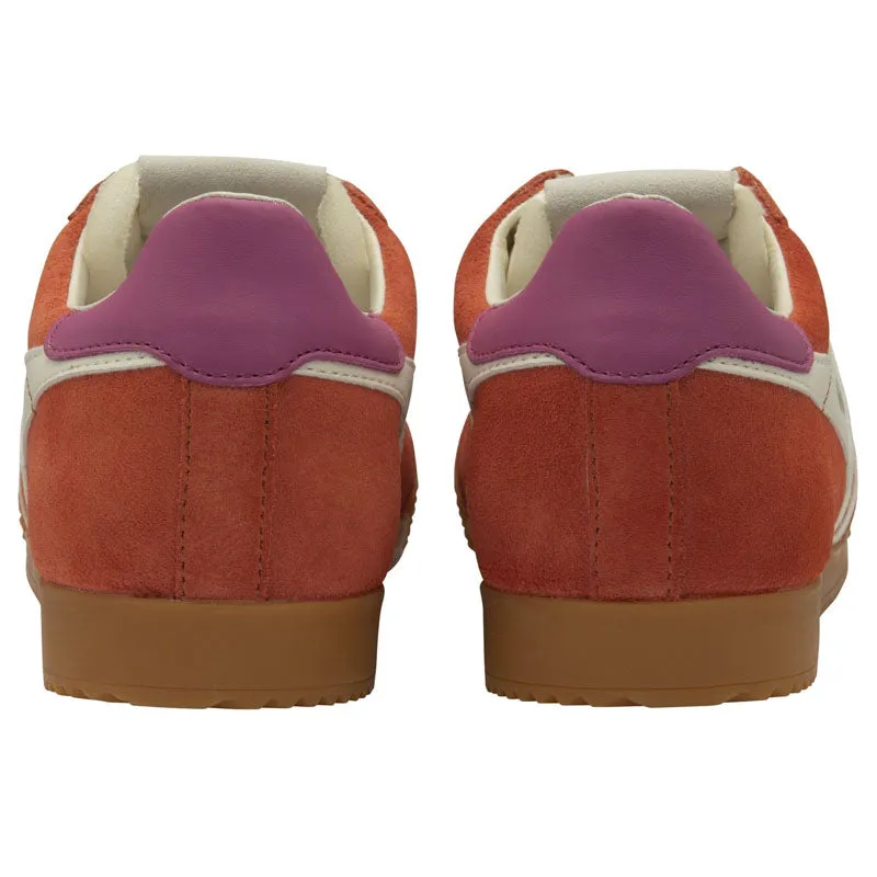 GOLA Elan Trainers in Hot Coral/Off White/Fuchsia