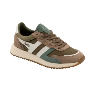 Gola Women's Trainers | Chicago | Khaki, Cappunccino & White