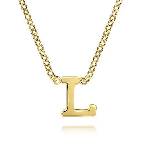 Gold Initial Necklace