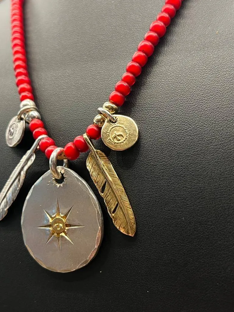 Goros Metal (M) With Antique Red Beads Setup
