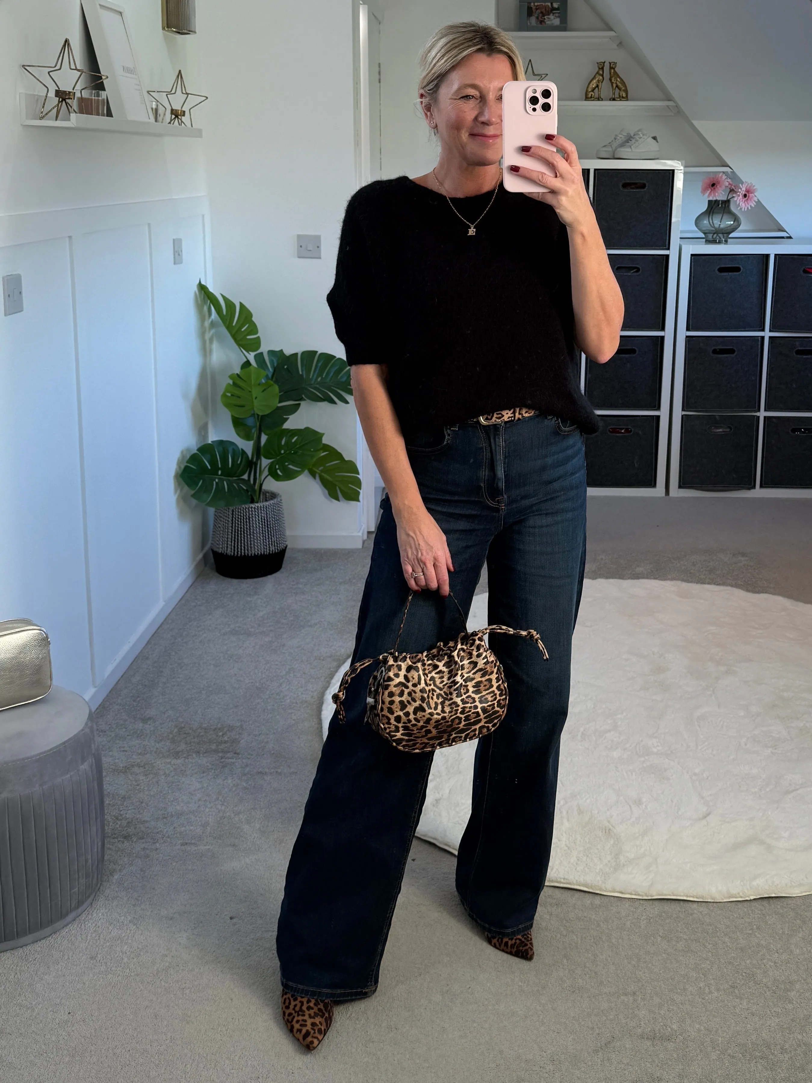 Green Fluffy S/S Jumper