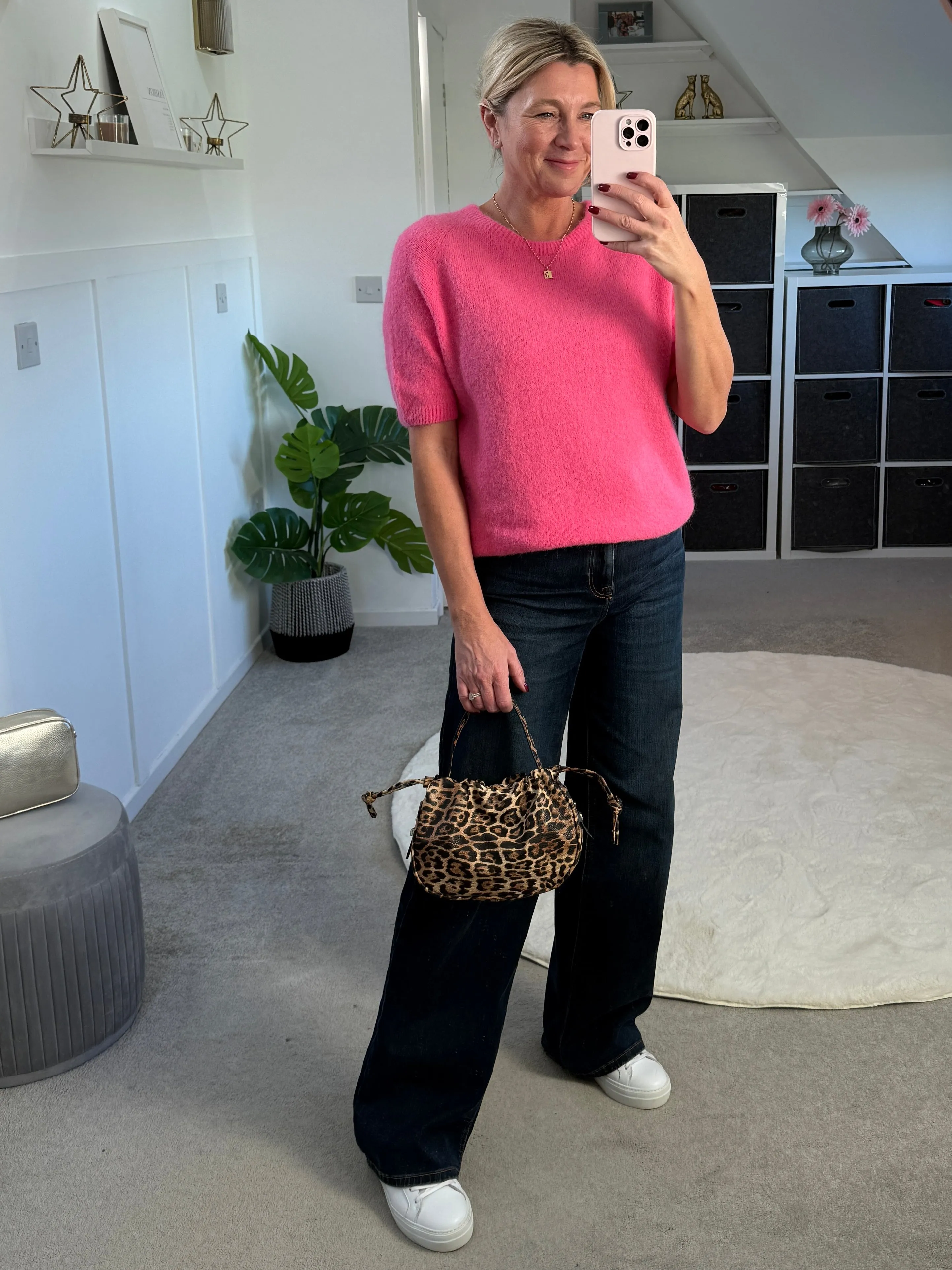 Green Fluffy S/S Jumper