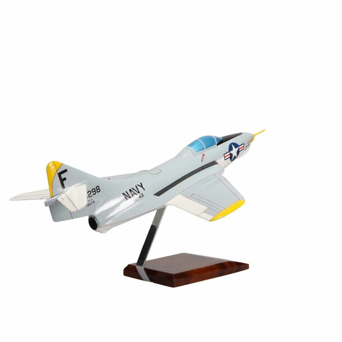 Grumman F9F-8 Cougar™ Large Mahogany Model