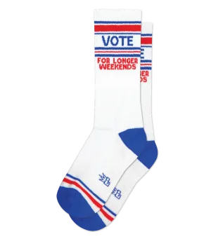 Gumball Poodle Socks: Vote… For Longer Weekends