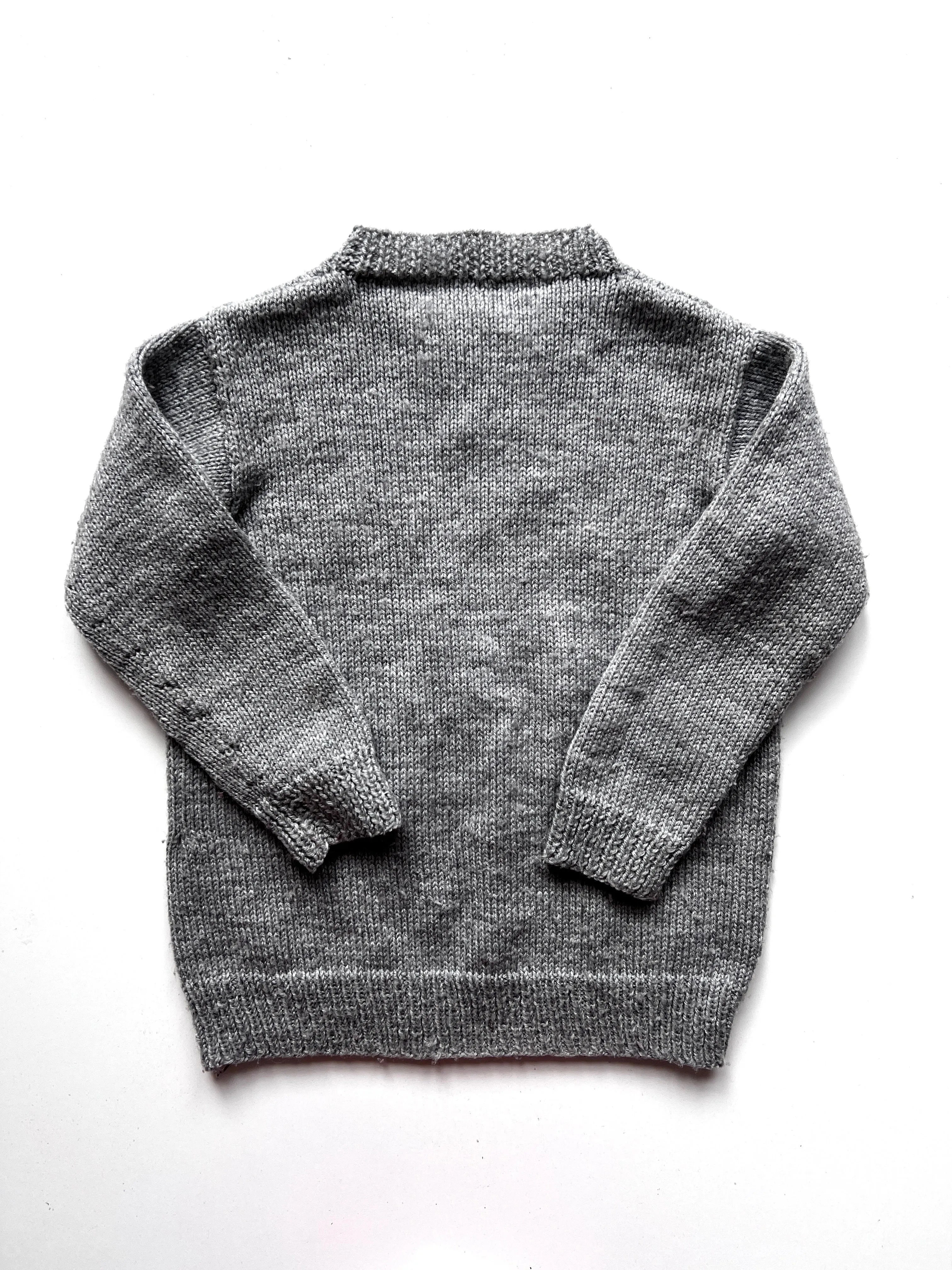 Hand Knitted Postman Pat Jumper Age 4-5 Years