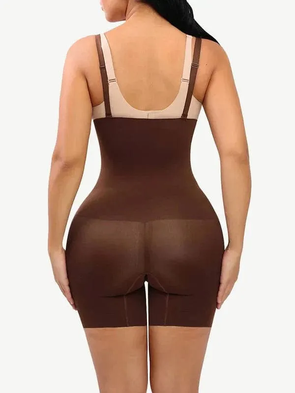 High Waist Tummy Control Shapewear Shorts with Adjustable Straps