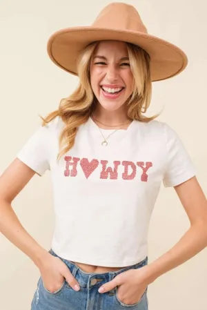 Howdy Rhinestone Top