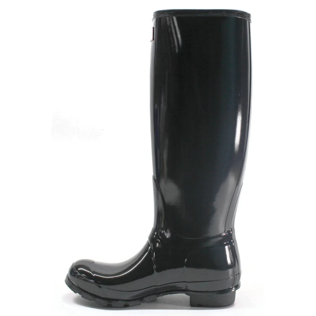 Hunter Original Gloss Rubber Women's Tall Wellington Boots - Navy