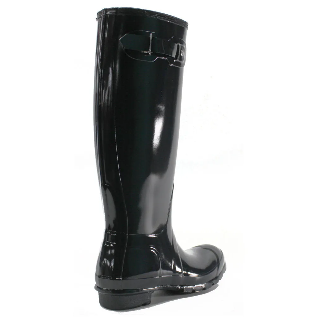 Hunter Original Gloss Rubber Women's Tall Wellington Boots - Navy