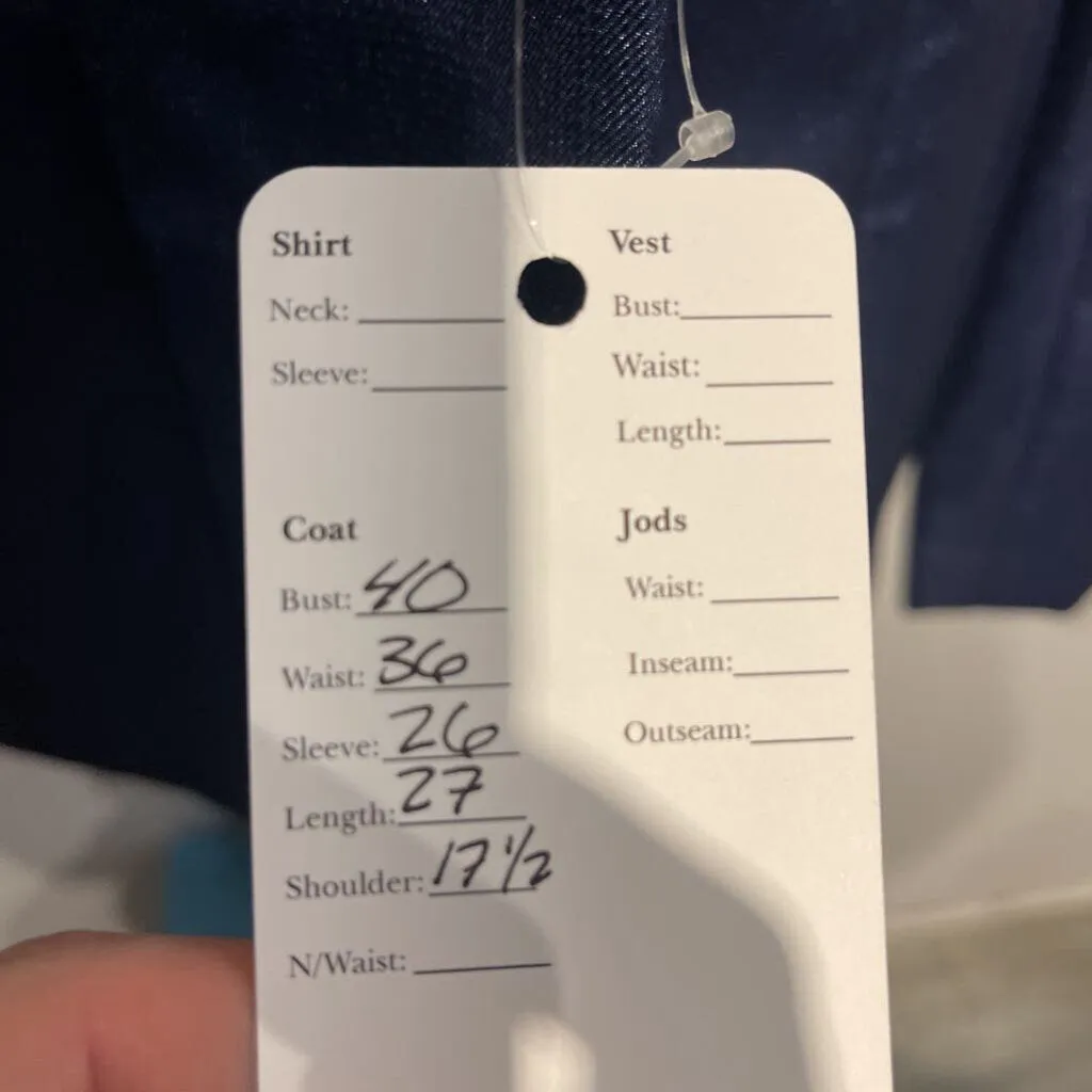 Huntress Navy Sparkle Hunt Coat