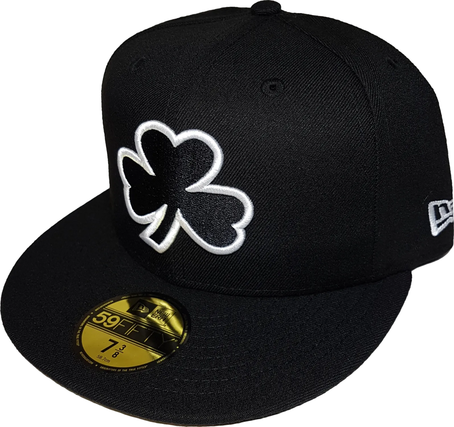 Irish Clover Black and White Custom Fitted