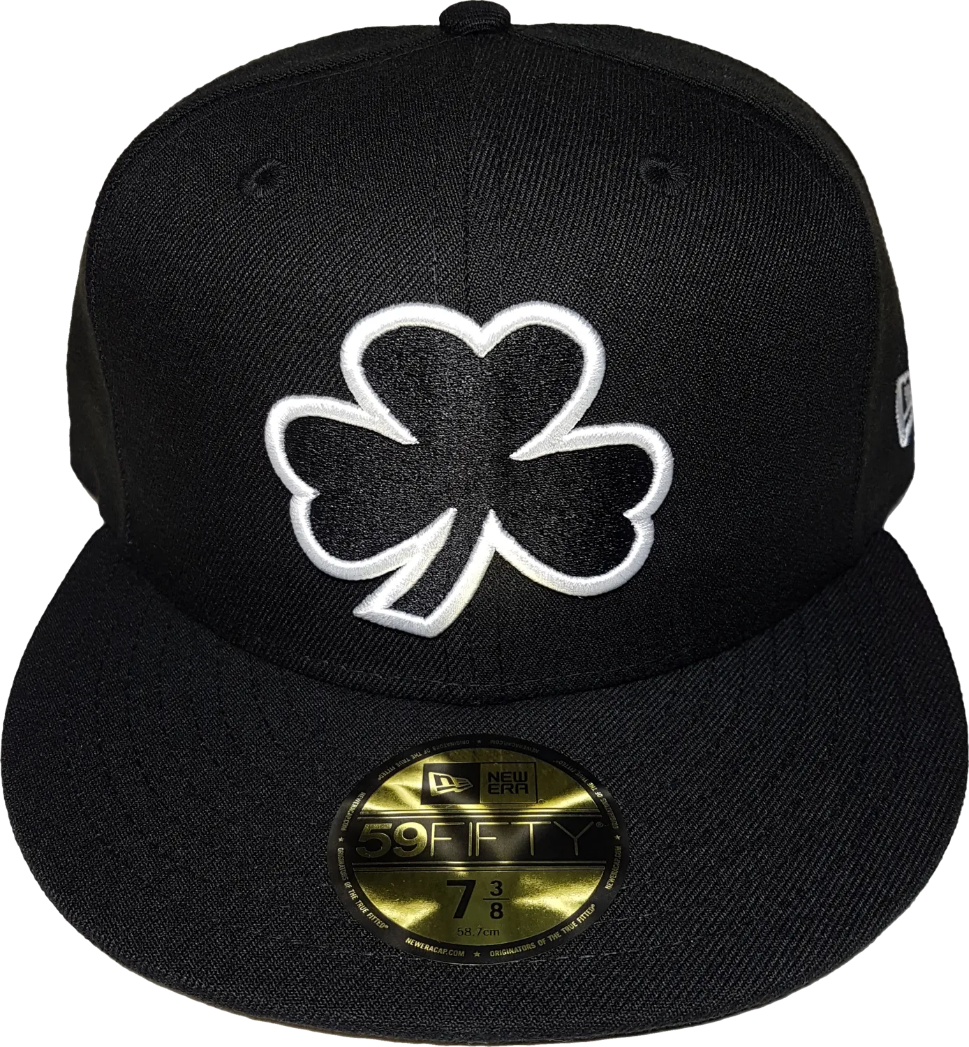 Irish Clover Black and White Custom Fitted
