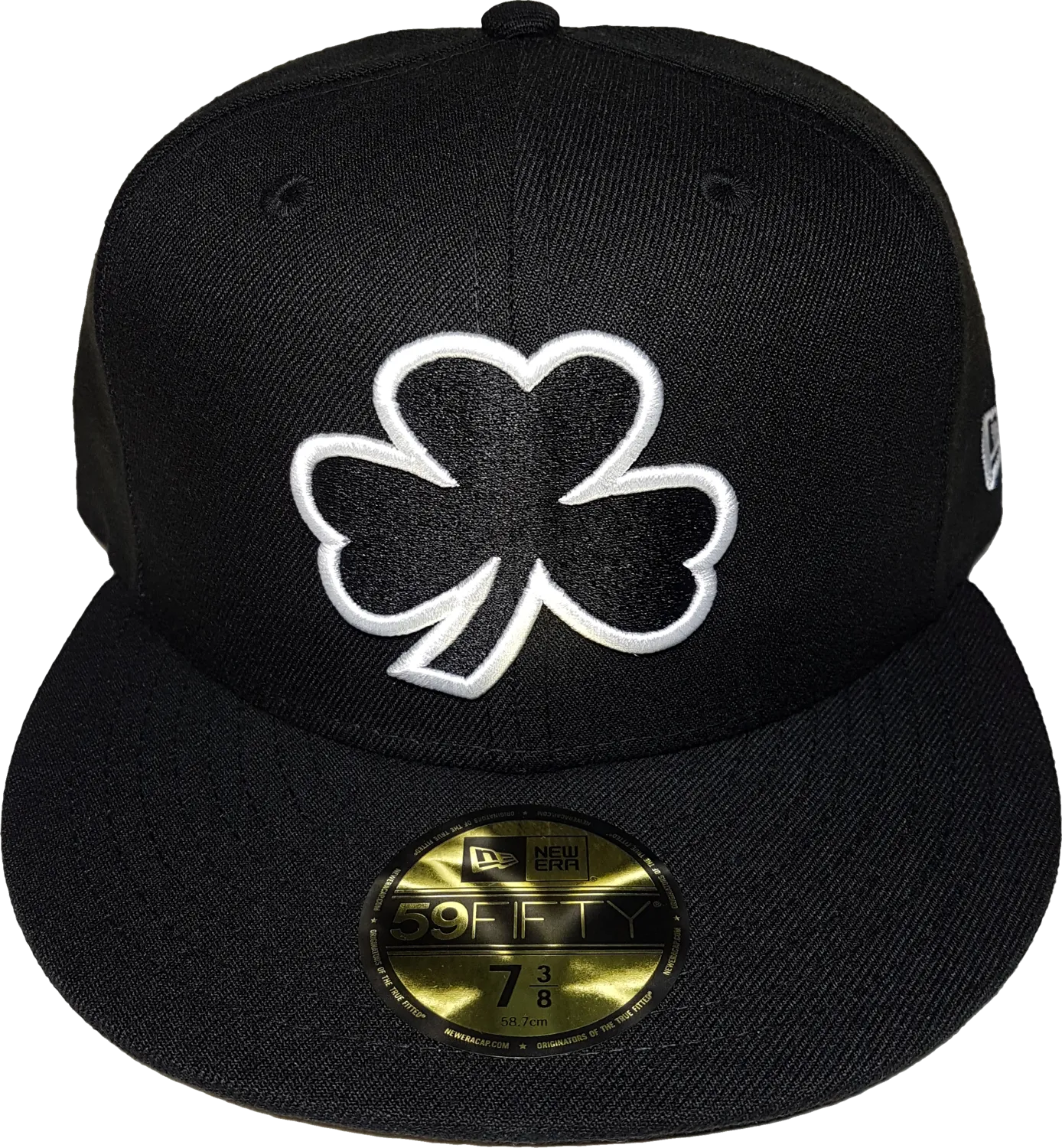 Irish Clover Black and White Custom Fitted