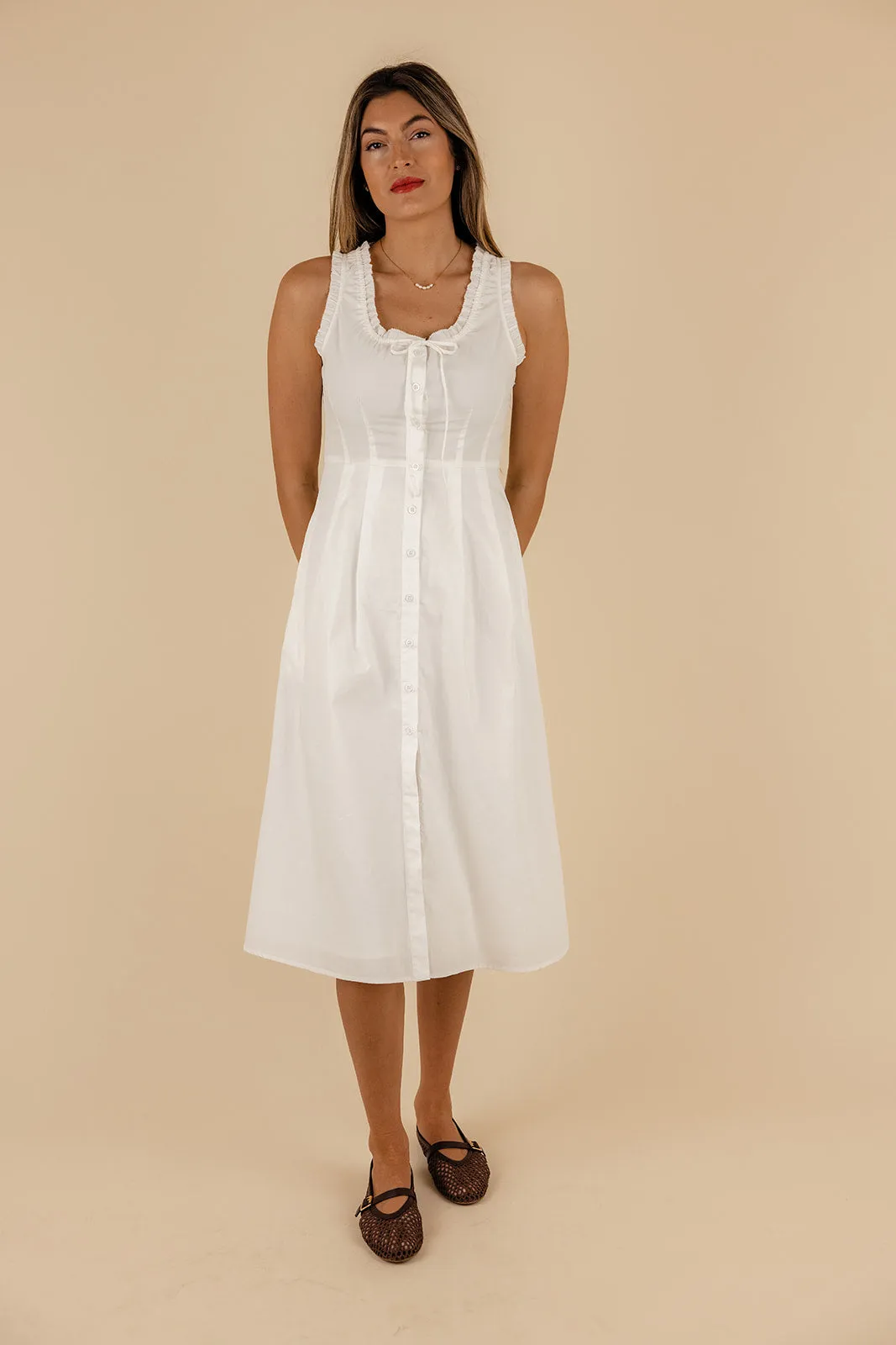 Isola Ruffle Tank Dress