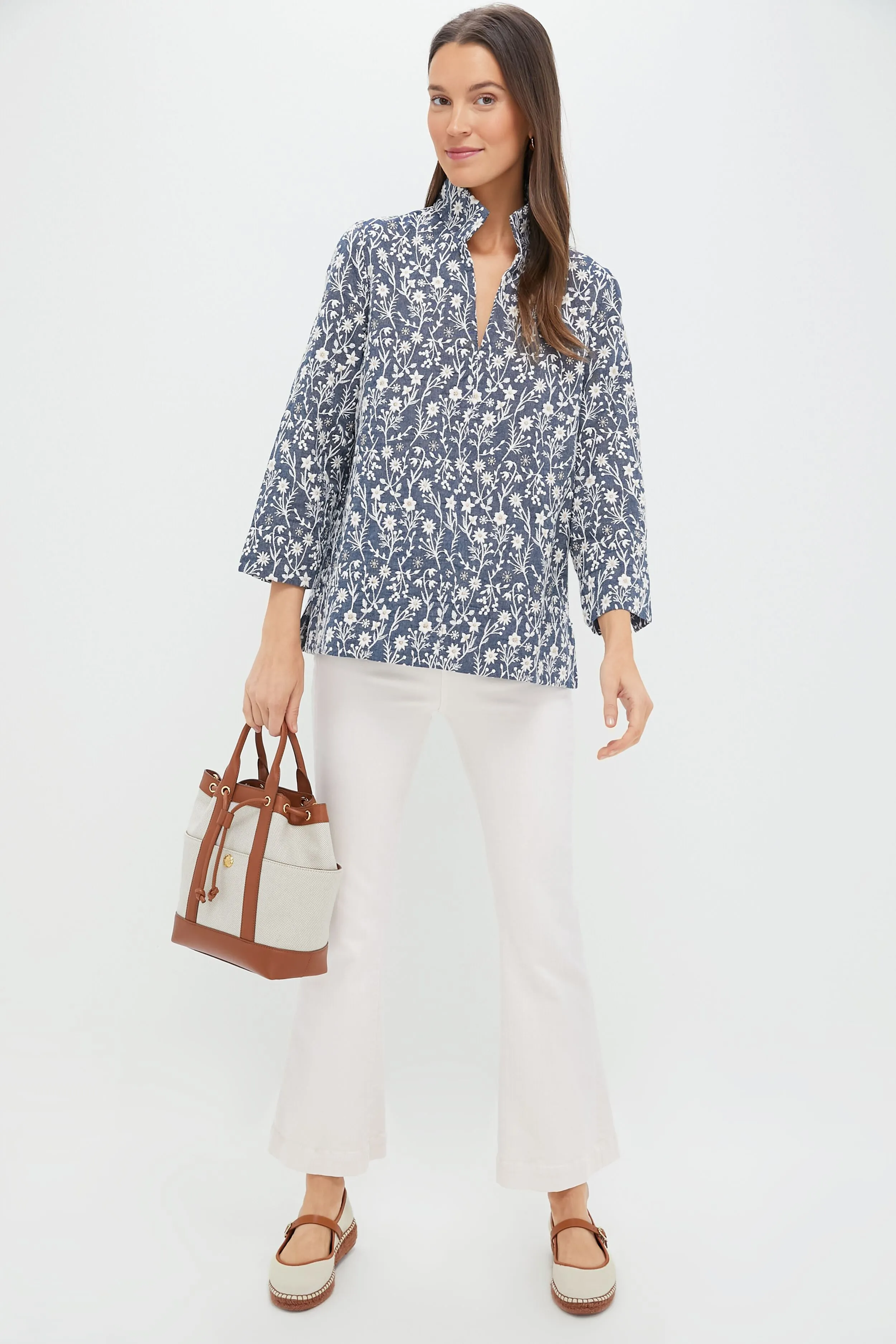 Ivory Canvas Jamie Espadrille Flats