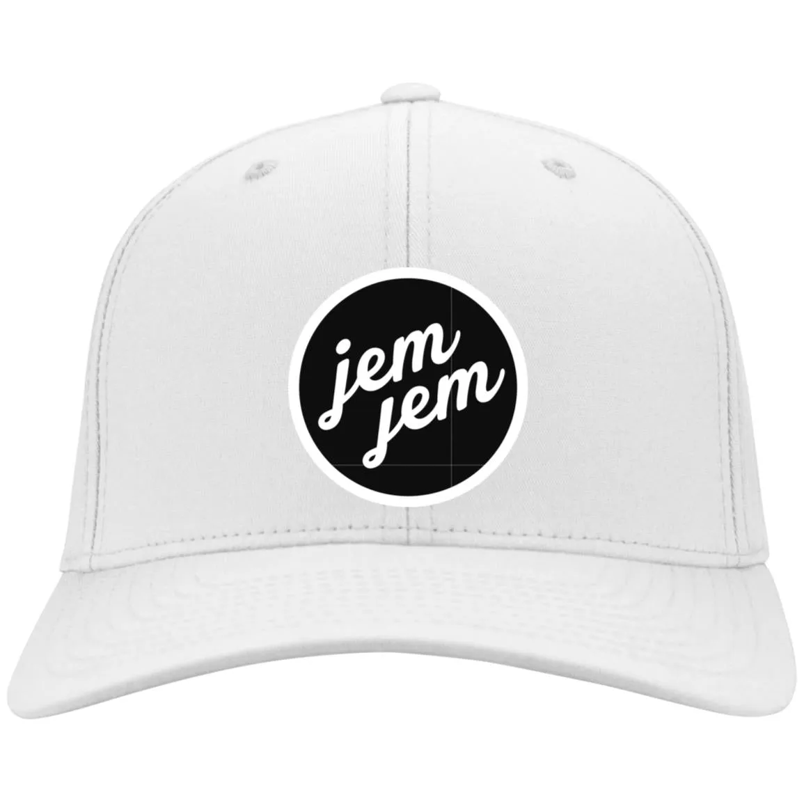 JEMJEM 2000 2000 white-01 C813 Flex Fit Twill Baseball Cap