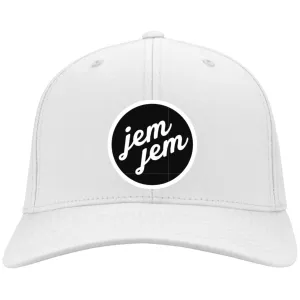 JEMJEM 2000 2000 white-01 C813 Flex Fit Twill Baseball Cap