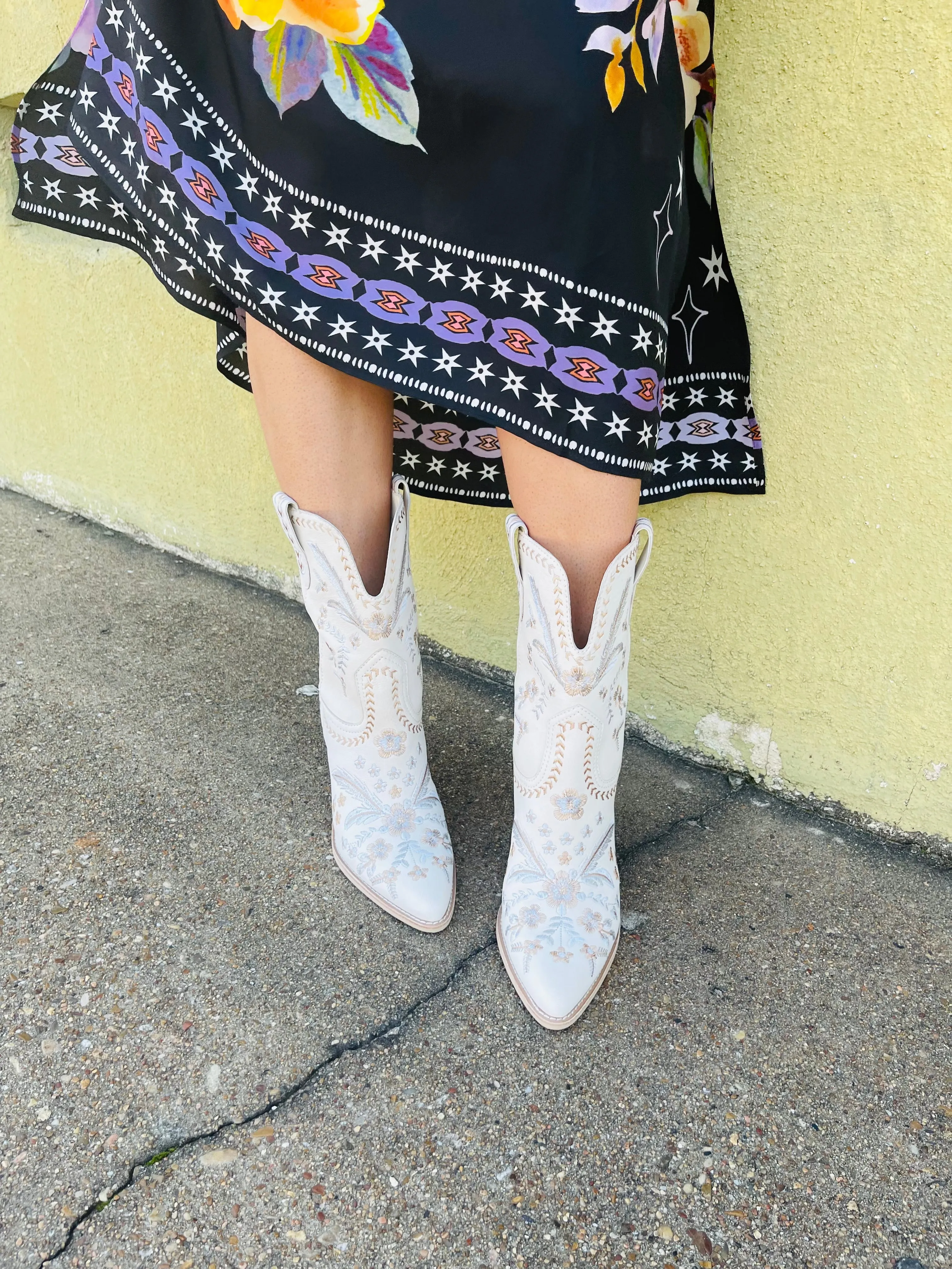 Jessey Floral Nubuck Boots