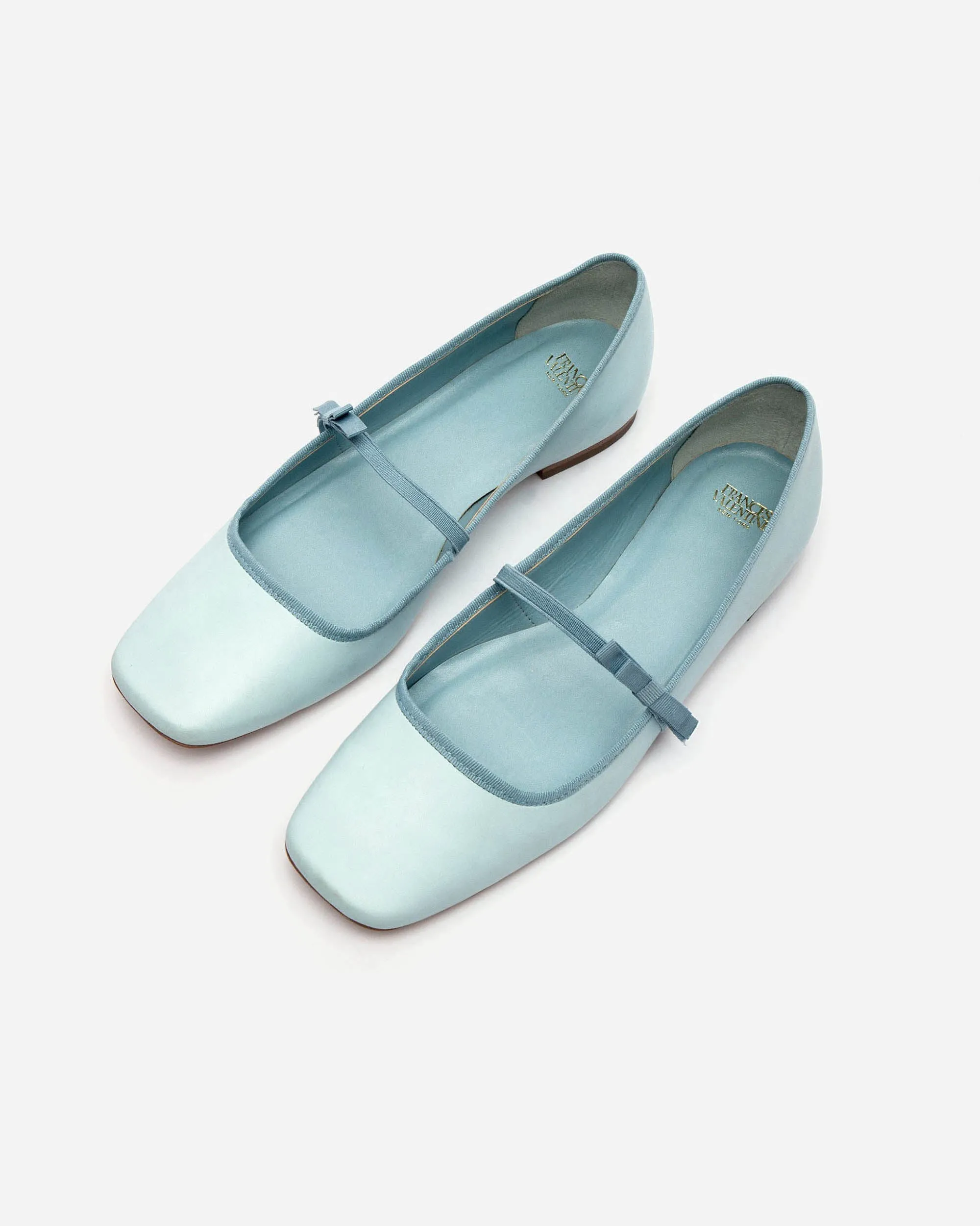Jude Mary Jane Flat - Leather Light Blue