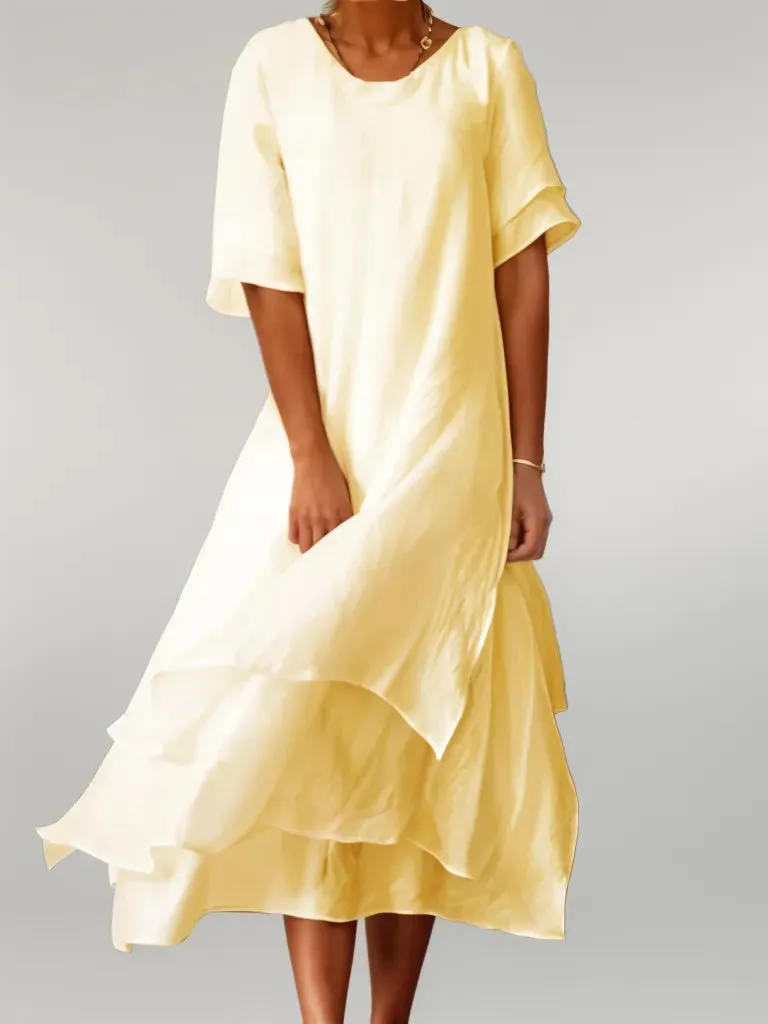 Judith – Graceful Layers Midi Dress