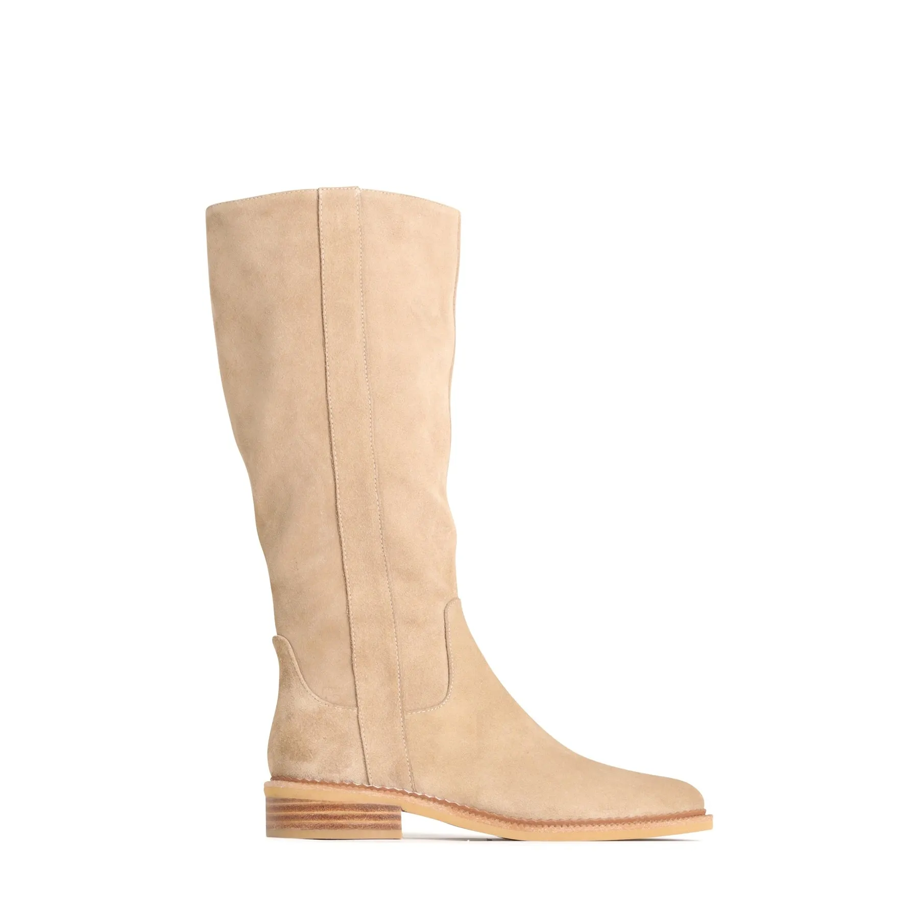 KARLYNN LEATHER SUEDE LONG BOOTS