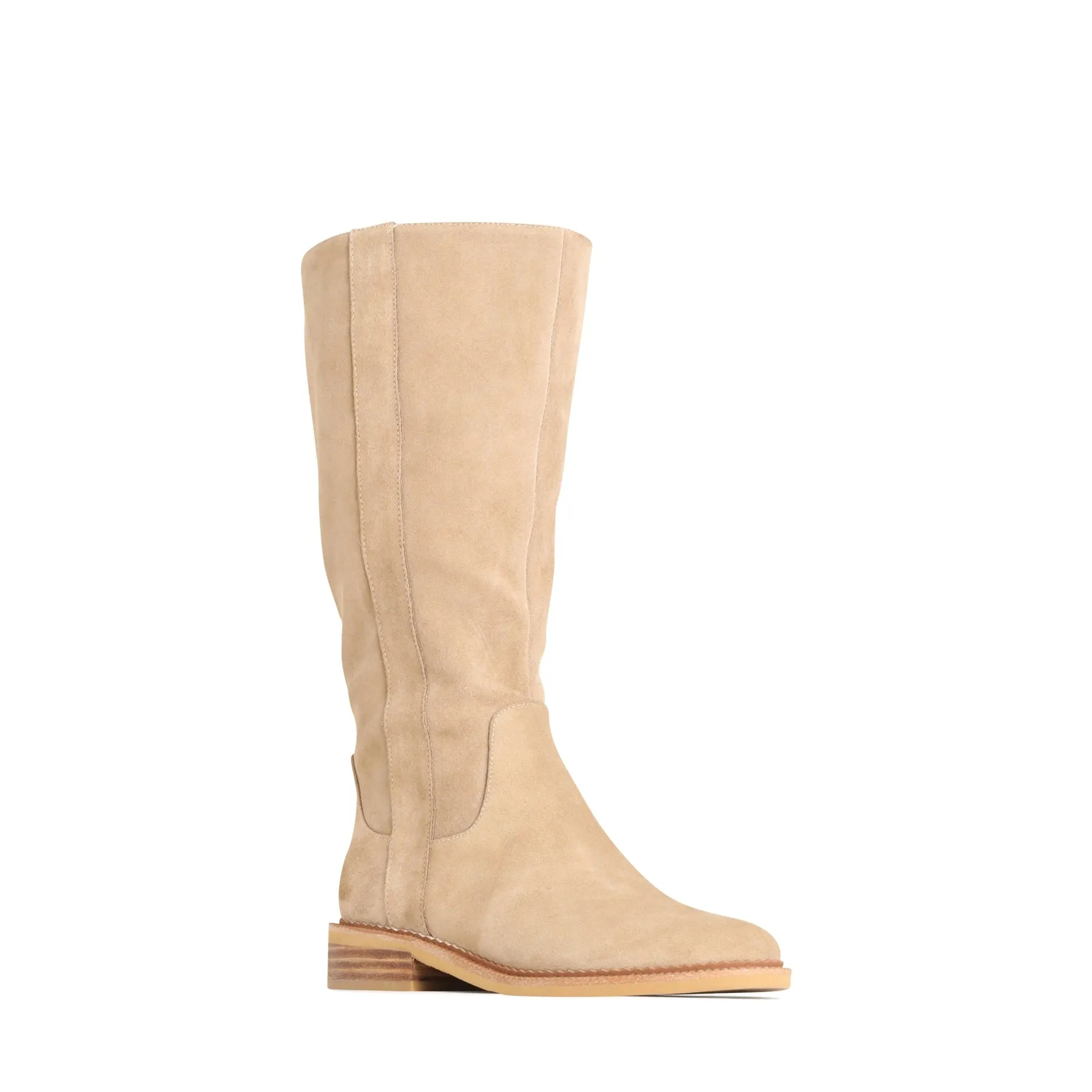 KARLYNN LEATHER SUEDE LONG BOOTS